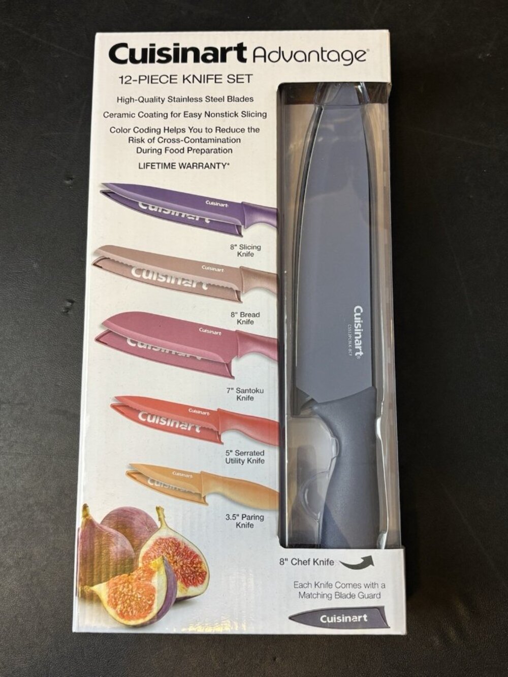 Cuisinart Advantage 12- Piece Stainless Steel Knife Set NEW